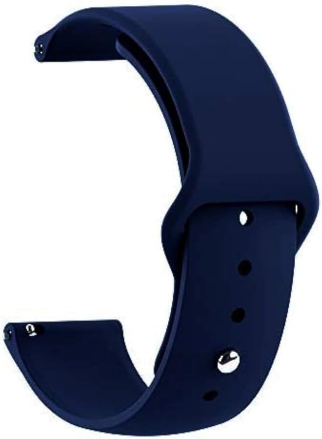 CELLUTION 22mm Soft Silicone Strap for Compatible with Samsung Galaxy Watch 46mm / Gear S3 Frontier/Classic, Amazfit Pace/Stratos/GTR 47mm - (Navy Blue), Unisex